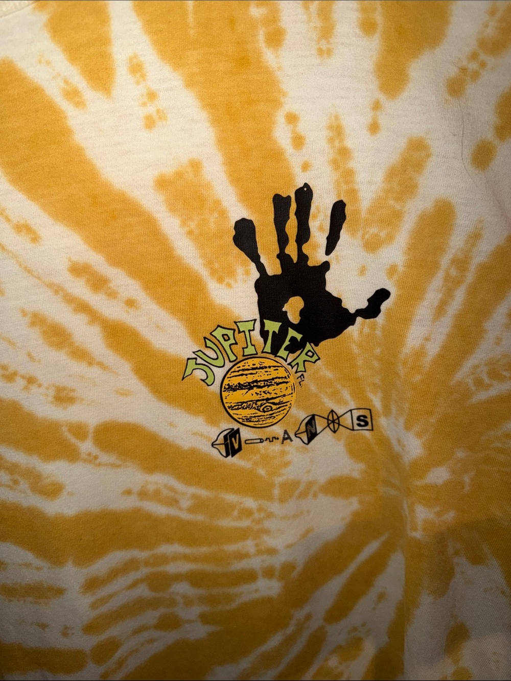 Vans Yellow White Tie-Dye Jupiter Graphic Hoodie